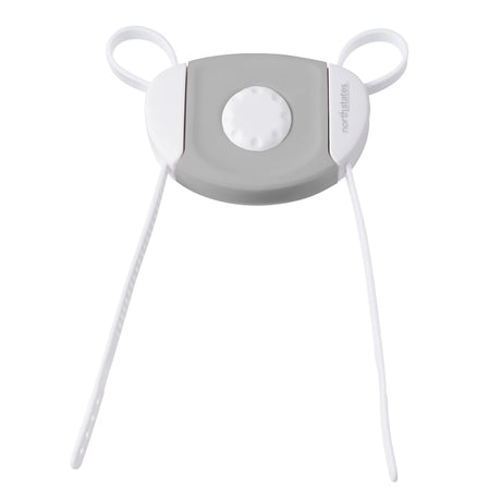 North States Toddleroo Gray/White Plastic Cabinet Flex Lock 1 pk