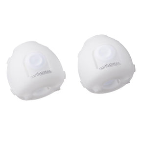 North States Toddleroo White Plastic Door Knob Covers 2 pk