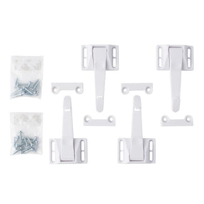 North States Toddleroo White Plastic Cabinet/Drawer Latches 10 pk