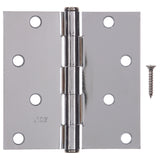Ace 4 in. L Chrome Residential Door Hinge 3 pk
