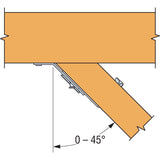 Simpson Strong-Tie LSSJ Right 4.375 in. H X 1.56 in. W 18 Ga. Steel Jack Hanger, Pack of 25