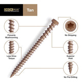 HILLMAN Deck Plus No. 10 in. X 2-1/2 in. L Tan Star Flat Head Composite Deck Screws 1 lb 75 pk