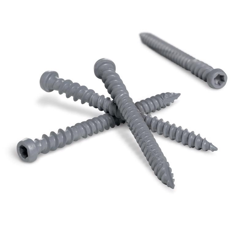 HILLMAN Deck Plus No. 10 in. X 2-1/2 in. L Gray Star Flat Head Composite Deck Screws 1 lb 75 pk