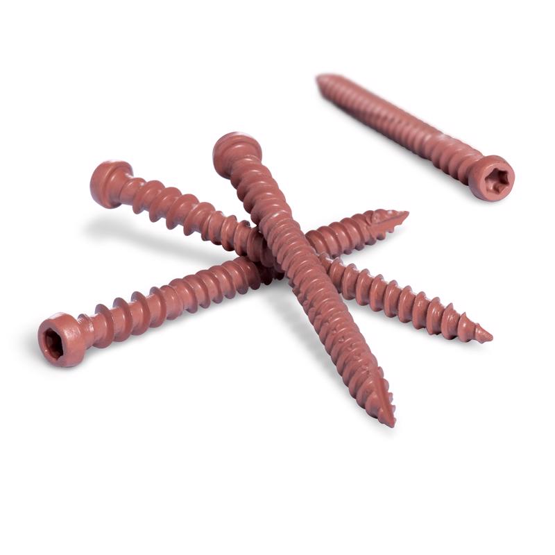 HILLMAN Deck Plus No. 10 Ga. X 2-1/2 in. L Red Star Flat Head Composite Deck Screws 1 lb 75 pk