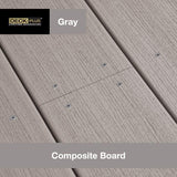 HILLMAN Deck Plus No. 10 Ga. X 3 in. L Gray Star Flat Head Composite Deck Screws 1 lb 54 pk