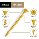 HILLMAN Deck Plus No. 10 Ga. X 3-1/2 in. L Tan Star Flat Head Exterior Deck Screws 25 lb 1400 pk