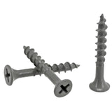 HILLMAN No. 8 Ga. X 1.25 in. L Phillips Coarse Wood Screws 190 pk