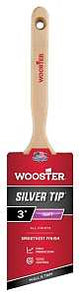 Wooster 5221-3 Paint Brush, Silver/White, Birch Hardwood Handle, 3 in W, 2-15/16 in L Bristle