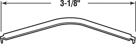 Prime-Line Zinc-Plated Silver Steel Flat Window Spring 3-5/8 in. L X 3 in. H 1 pk