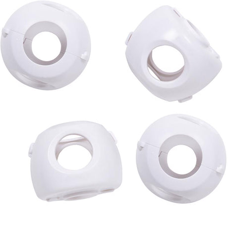 Safety 1st White Plastic Door Knob Covers 4 pk, Pack of 6