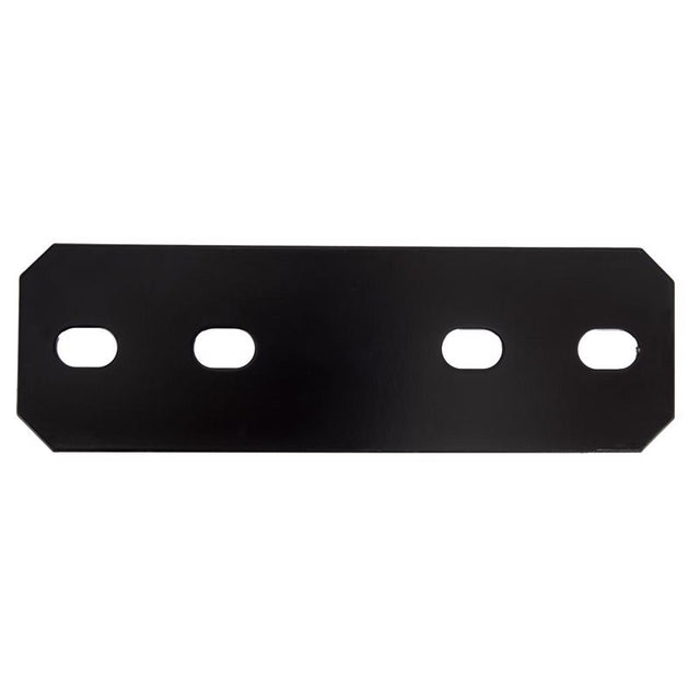 Hampton 9.5 in. H X 3 in. W X 1/8 in. D Black Steel Mending Plate, Pack of 10