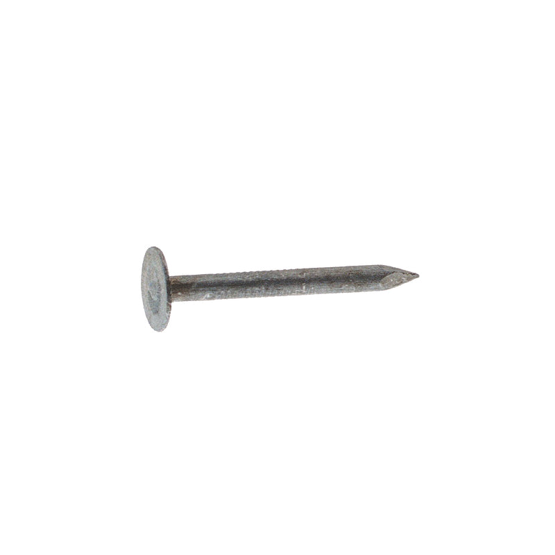 Grip-Rite 1-1/2 in. Roofing Electro-Galvanized Steel Nail Flat Head 1 lb, Pack of 12