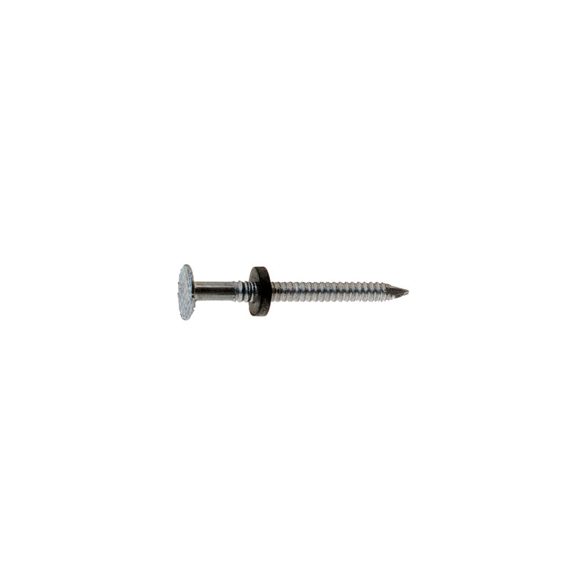 Grip-Rite 1-3/4 in. Roofing Electro-Galvanized Steel Nail Flat Head 1 lb, Pack of 12
