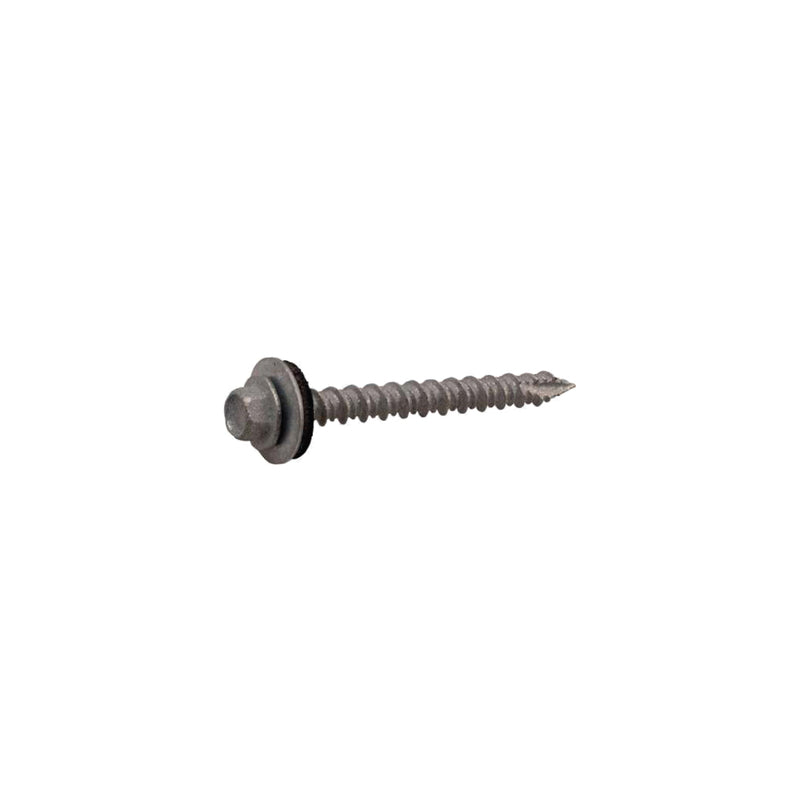 Grip-Rite No. 10 wire X 2-1/2 in. L Phillips Hex Washer Head High/Low Washer Roofing Screws, Pack of 12