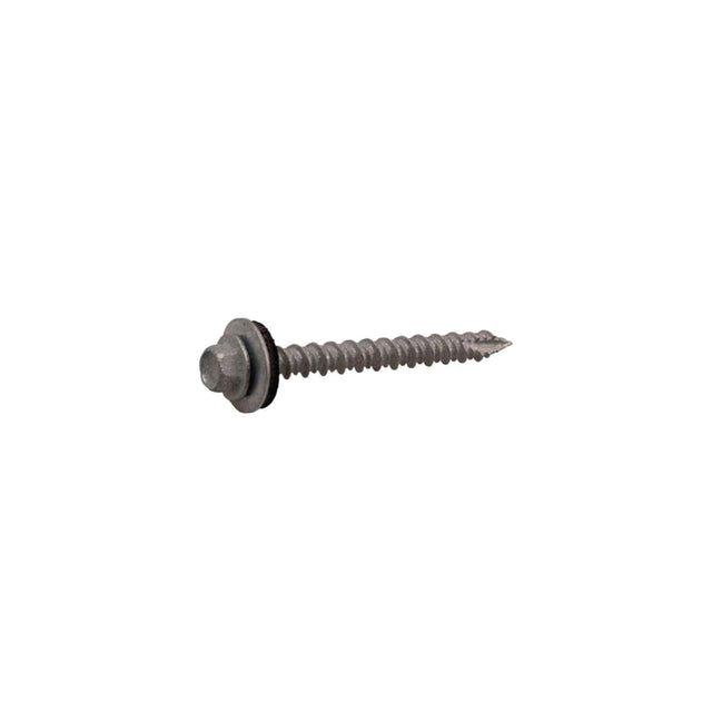 Grip-Rite No. 10 wire X 2-1/2 in. L Phillips Hex Washer Head High/Low Washer Roofing Screws, Pack of 12