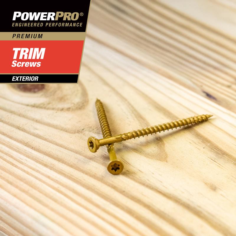 HILLMAN Power Pro No. 8 X 2-1/2 in. L Star Coarse Trim Screws 595 pk