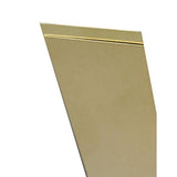 K&S 0.064 in. X 1/4 in. W X 12 in. L Mill Brass Metal Strip