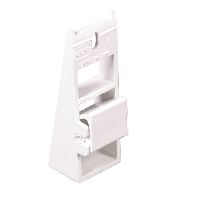 Amerimax 11 in. H X 8 in. W X 7 in. L White Vinyl Fascia Fixer, Pack of 50