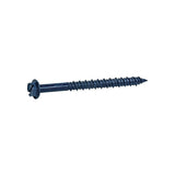 Grip-Rite 1/4 in. wire X 1-1/4 in. L Slotted Hex Washer Head Coarse Concrete Screws, Pack of 12