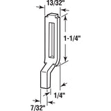 Prime-Line Zinc-Plated Steel Latch Strike 2 pk