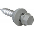 Grip-Rite Pro-Twist No. 9 Sizes X 1 in. L Hex Round Washer Head Sheet Metal Screws