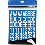 HILLMAN 1 in. White Vinyl Self-Adhesive Letter and Number Set 0-9, A-Z 228 pc, Pack of 6