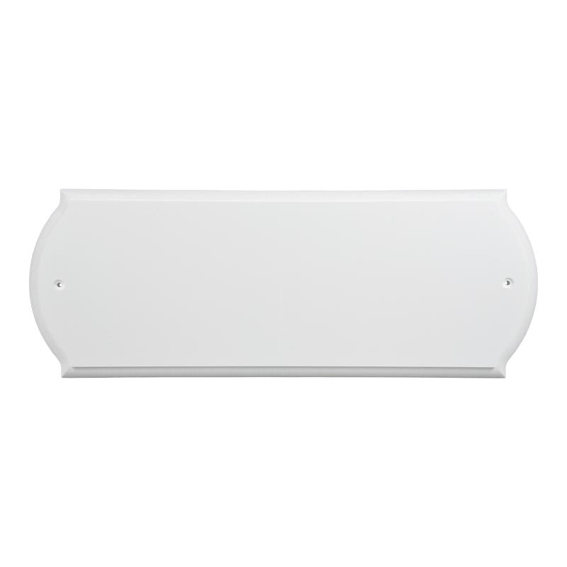 HILLMAN White Plastic Paintable Address Plate, Pack of 3