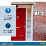 HILLMAN White Plastic Paintable Address Plate, Pack of 3