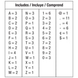 HILLMAN 3 in. Reflective White Vinyl Self-Adhesive Letter and Number Set 0-9, A-Z 1 pc, Pack of 6