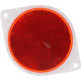 HILLMAN 3 in. Round Red Reflectors 2 pk, Pack of 6