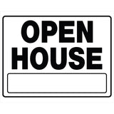 HILLMAN English White Open House Sign 20 in. H X 24 in. W, Pack of 6