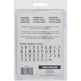 HILLMAN 4 in. Card Stock Decorative Serif Letter & Number Stencil Pack 4 Inch Stencil Set 38 pk