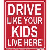 HILLMAN English Red Notice Sign 24 in. H X 19 in. W, Pack of 6