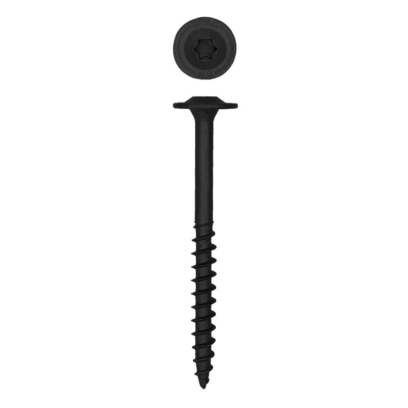 SPAX PowerLag 5/16 in. in. X 3.5 in. L T-40 Washer Head Serrated Structural Screws