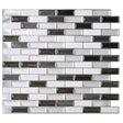 Smart Tiles 9.1 in. W X 10.2 in. L Mosaic Vinyl Adhesive Wall Tile 4 pc, Pack of 6