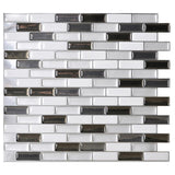 Smart Tiles 9.1 in. W X 10.2 in. L Mosaic Vinyl Adhesive Wall Tile 4 pc, Pack of 6
