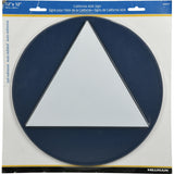 HILLMAN English Blue Restroom Sign 12 in. H X 12 in. W, Pack of 6