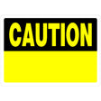 HILLMAN English White Caution Sign 10 in. H X 14 in. W, Pack of 6