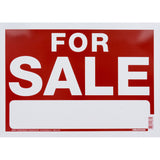 HILLMAN English Red For Sale Sign 10 in. H X 14 in. W, Pack of 6