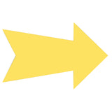 HILLMAN English Yellow Arrow Sign 7 in. H X 24 in. W, Pack of 6