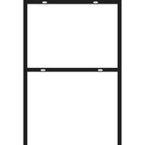 HILLMAN English Black Blank Sign Frame 24 in. H X 18 in. W