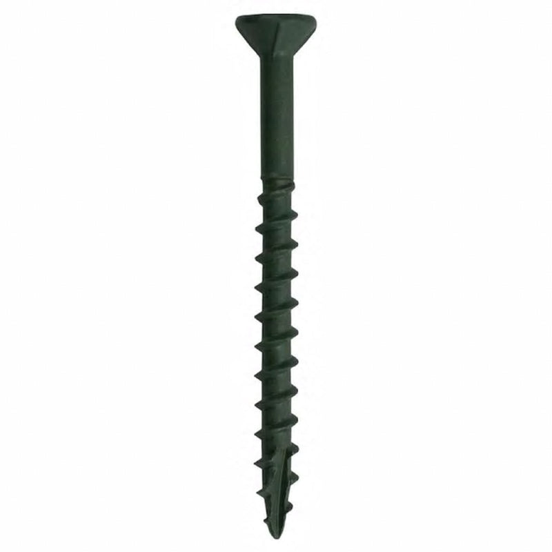 Grip-Rite PrimeGuard Plus 3 in. L Green Star Bugle Head Deck Screws 1 lb 73 pk, Pack of 12