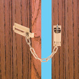 Defender Security U-9912 Chain Door Guard, Brass