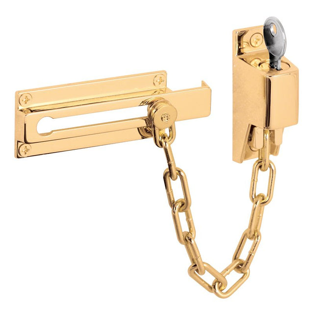 Defender Security U-9912 Chain Door Guard, Brass