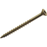Grip-Rite PrimeGuard Plus No. 9 wire X 2 in. L Gold Star Flat Head Deck Screws 1 lb, Pack of 12