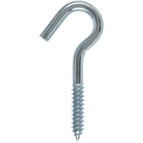 Hampton Small Zinc-Plated Silver Steel 4.8125 in. L Clothesline Hook 300 lb 1 pk, Pack of 10