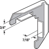Make-2-Fit PL 14268 Miter Cut Screen Frame Corner, Aluminum, Mill, For: PL14039, PL14041 and PL14042 Screen Frames