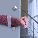 Tell 2 in. L Satin Silver Stainless Steel Hands-Free Door Pull