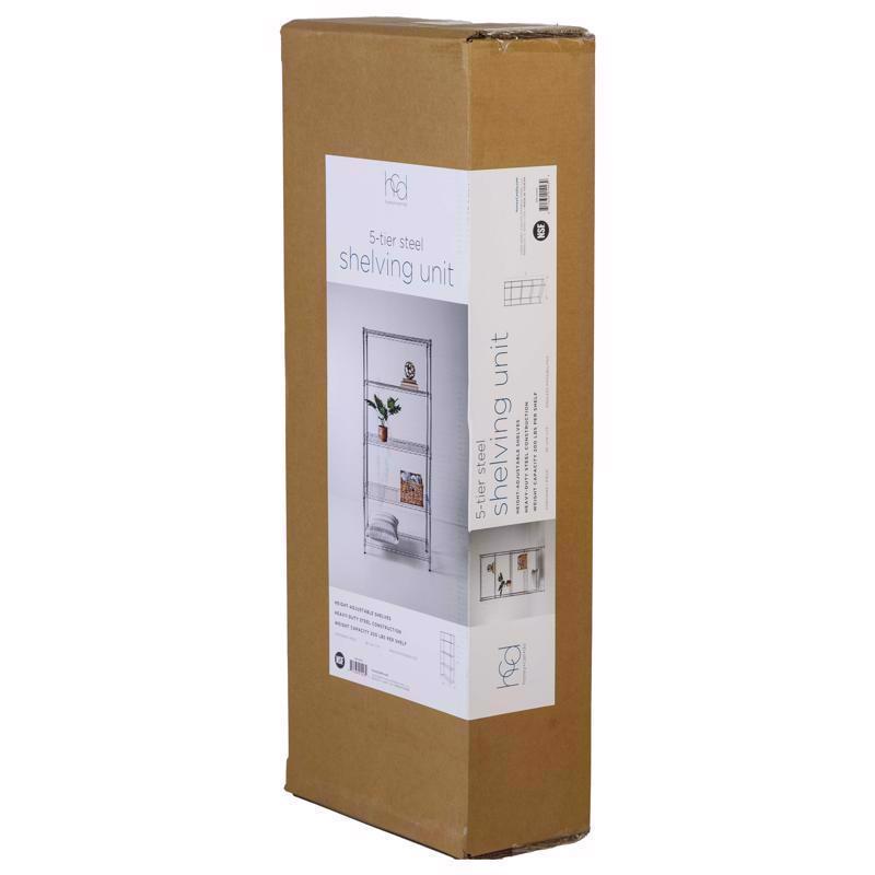 Honey-Can-Do 72 in. H X 36 in. W X 14 in. D Steel Shelving Unit