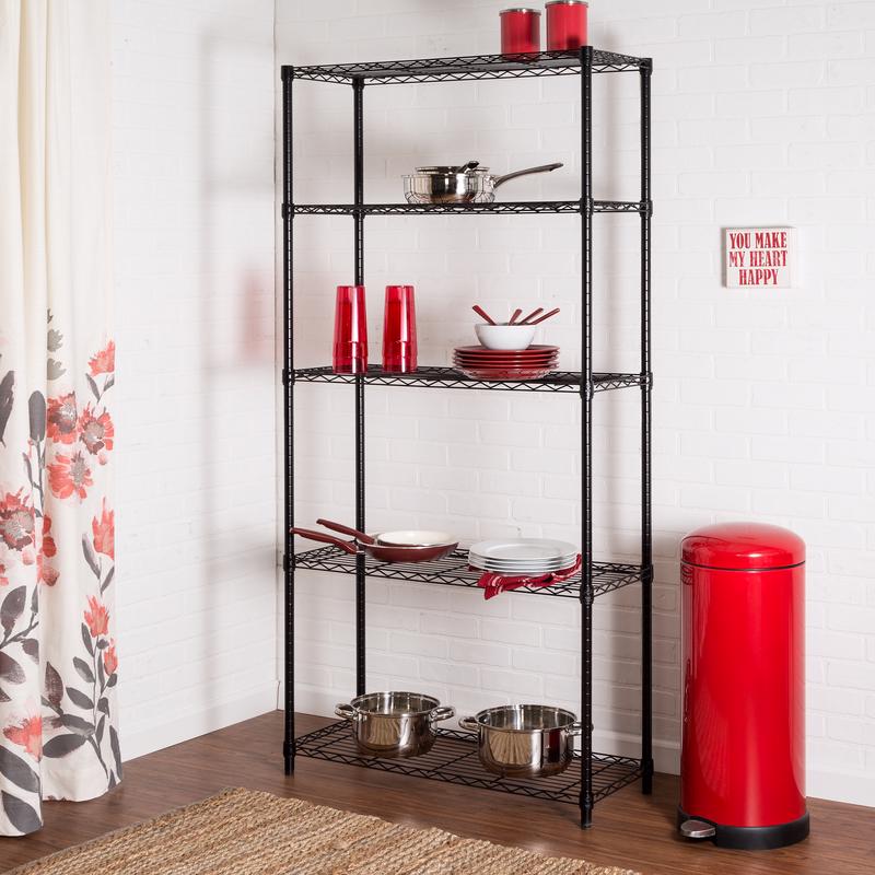 Honey-Can-Do 72 in. H X 36 in. W X 14 in. D Steel Shelving Unit